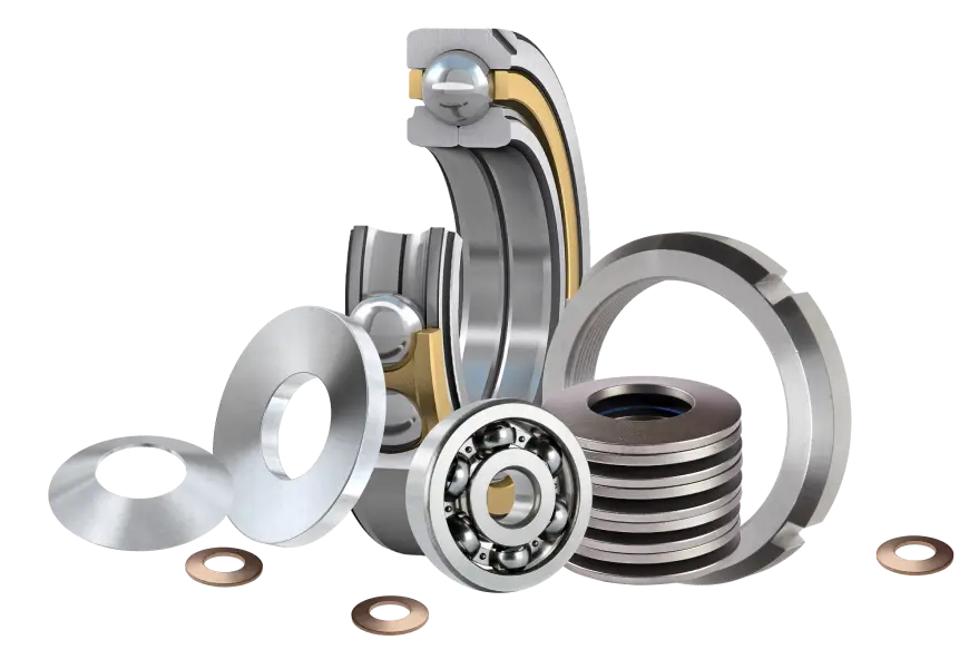 A selections of precision engineered components.